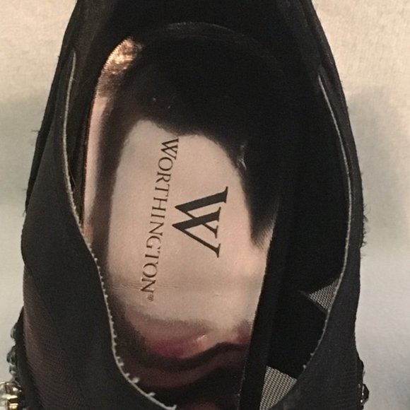 Jeweled and Mesh Black Peep Toe Bootie High Heel | New Years | Celebration 🍾 - Picture 6 of 7